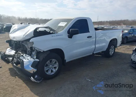 2022 Chevrolet Silverado 1500 Ltd 2Wd Long Bed Wt из США, поврежденный, VIN 3GCNWAED7NG163205